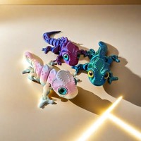 Best-seller Articulation caméléon en plastique imprimée en 3D Jouet mobile pour enfants Ornements décoratifs d'animaux réalistes pour les 12 ans et plus