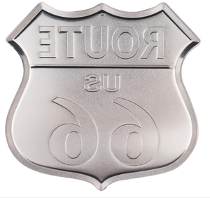 Hot Bán Lá Chắn Hình Dạng Tuyến Đường 66 Cổ Điển Kim Loại Tường Dấu Hiệu Tin Nhà Để Xe Người Đàn Ông Hang Thanh Trang Trí - Product Image 3