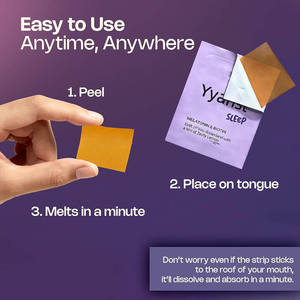 OEM/ODM Bandes buvables de biotine et mélatonine pour le sommeil, pour la santé de la peau et des ongles des adultes - Complément alimentaire naturel végétalien - Product Image 4