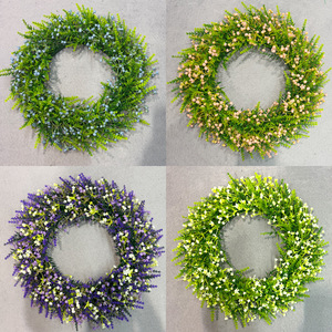 Corona de Lavanda con Flores Artificiales de 10cm o Menos, Estilo Natural, Decoración para Bodas, Reutilizable, Decoración para Exteriores e Interiores - Product Image 5