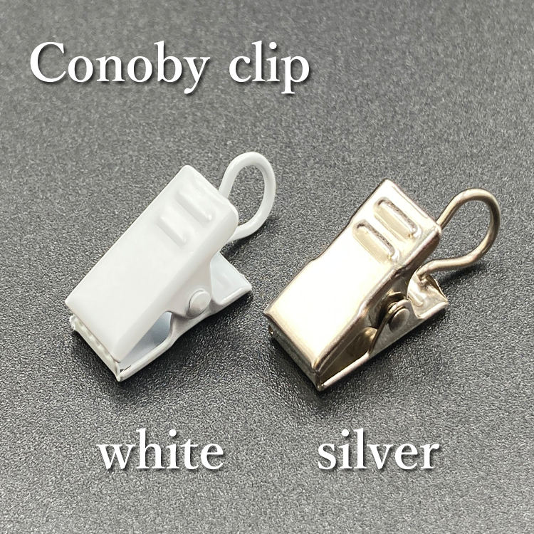 Conoby clip (White / Silver)