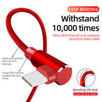 Kabel Data USB Tipe-C 90 Derajat Berkualitas Tinggi Grosir dengan Fungsi Pengisian Cepat 5A untuk Ponsel Android & IOS Tipe-C