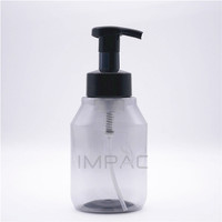 Flacon vide en mousse plastique de couleur personnalisée, grande taille 350 ml, emballage pour shampoing et lotion capillaire