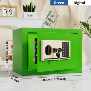 Coffre-fort mural dissimulé pour la maison avec option de clé numérique, boîte de rangement pour monnaies, bijoux et passeports - Product Image 3
