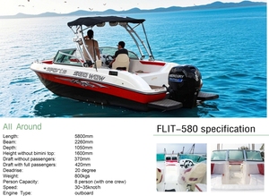 Fabricant chinois de bateaux de pêche sportifs en fibre de verre, conception de bateaux rapides sur mesure - Product Image 6