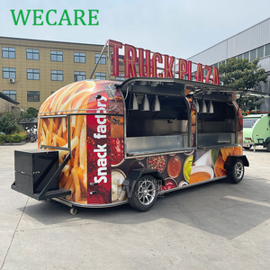 Camion de restauration rapide mobile USA <span class=keywords><strong>pas</strong></span> <span class=keywords><strong>cher</strong></span> avec réfrigérateur pour cocktails, snacks, frites, café et poulet rôti - Product Image 1