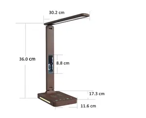 SML Led Desk Study Table Lamps With Wireless Charger Touch Sensor Reading Smart Home Lighting for iPhone/samsung/huawwei