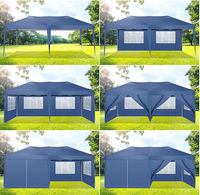 Dernière grande tente d'exposition extérieure 10x10 épaissie et anti-poussière rétractable Gazebo Canopy Tente publicitaire