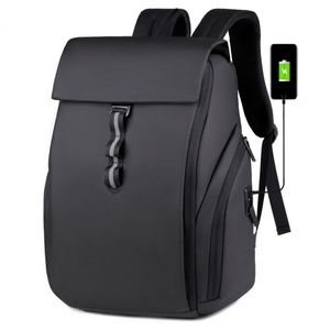 Sac à dos d'école professionnel multifonctionnel noir avec poche cachée, imperméable, logo personnalisé, sac à dos pour ordinateur portable de 15,6 pouces - Product Image 1