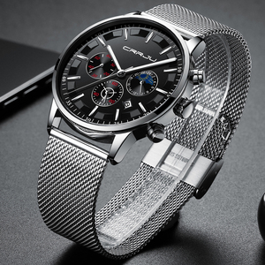 CRRJU 2260-reloj de cuarzo personalizado para hombre, elegante, luminoso, a prueba de agua, diseño de viaje - Product Image 5