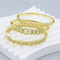 Pulsera de Zirconia Chapada en Oro de 14K para Mujer, Diseño de Lote Pequeño, Cadena de Playa Linda, Joyería de Moda Geométrica de Latón al por Mayor