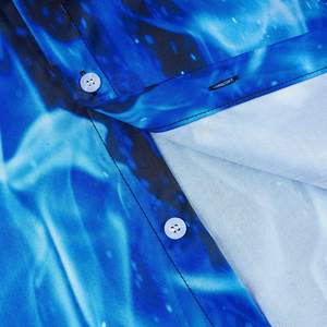 Fitspi <span class=keywords><strong>เสื้อ</strong></span>เดรสแขนสั้นของผู้ชายแบบแปลกใหม่ลาย3D <span class=keywords><strong>เสื้อ</strong></span>ยืดสลิมฟิตสำหรับวันหยุดฤดูร้อนขายส่ง - Product Image 6