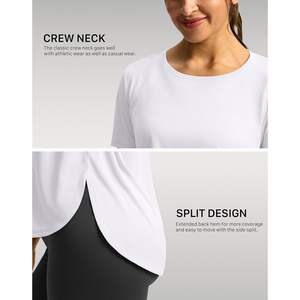 2025 camisetas de entrenamiento para hombres UPF 50 + protección solar manga corta suelta ajuste Atlético gimnasio correr Tops blanco XL - Product Image 6