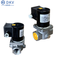 Vanne d'arrêt solénoïde DKV pour GPL, propane, gaz naturel, 2 pouces DN50, normalement fermée, réinitialisation automatique, 12V 24V 110V 220V pour la sécurité