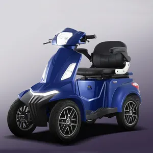 Colore blu off road potente 500w 1000W bici per adulti 4 ruote per disabili scooter elettrico per la mobilità in cina
