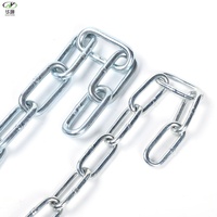 Chaîne à maillons longs galvanisée DIN5685C pour hamac et chaise suspendue d'extérieur