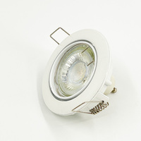 Spot LED anti-éblouissement blanc encastré au plafond pour éclairage de bureau à domicile et de salon