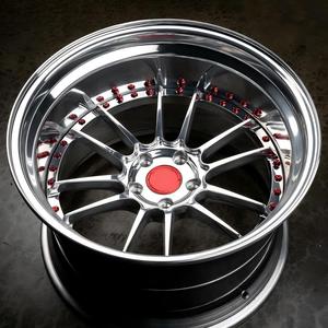 Özel Dövme 2 Parçalı Parlak Gümüş Derin Göbekli Çok Kollu Jantlar 5x114.3 19 20 İnç Toyota Supra için Jantlar - Product Image 2