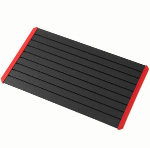 Plateau de décongélation ZISZIS noir en aluminium et silicone, antidérapant, écologique, pour une décongélation plus rapide de la viande et des aliments surgelés - Product Image 1