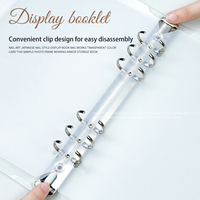 Outil d'album de stockage de manucure professionnel affichage d'art d'ongle acrylique Transparent outils de présentation appuyez sur le livre d'affichage des conseils d'ongles