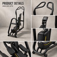 Appareil de musculation professionnel pour les jambes, simulateur de marche verticale, stepper cardio avec 10 niveaux de résistance pour centre de fitness et salle de sport