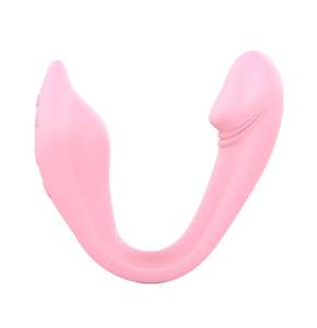 Hot Sale Biegbares doppel köpfiges Vibrationsstab-Masturbation gerät für Erwachsene - Product Image 3