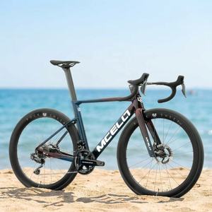 Vélo de route en carbone | Cadre aérodynamique entièrement en carbone avec frein à disque hydraulique à montage plat DURA-ACE Di2 24 vitesses pour vélo de course - Product Image 1