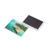 Aimant de réfrigérateur rectangulaire en fer blanc personnalisé avec logo, vente en gros d'usine, autocollant promotionnel pour réfrigérateur, souvenir touristique, cadeau
