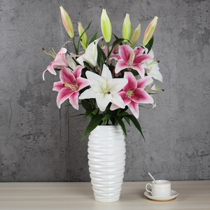 Flores de Lirio Artificiales de PU con Tacto Real, Hidratantes, Flexibles e Inodoras, para Decoración del Hogar, Sala de Estar, Bodas y Fiestas - Product Image 3