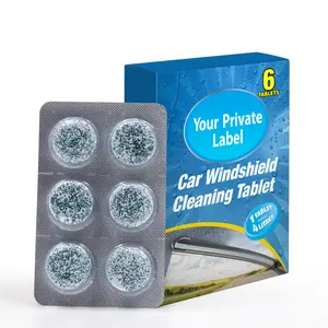 Windshield Tablet Car Care Glass Washer Water Fluid Tablet Auto Cleaning Tablets For 4 L Water