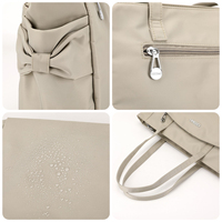 Sac fourre-tout en nylon imperméable de grande taille, personnalisé, vintage, de haute qualité, avec fermeture éclair, sac à main de luxe pour femmes, avec poche