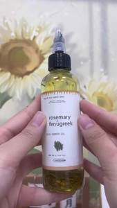 育毛エッセンシャルオイルローズマリーハーバルフェヌグリークシードヘアオイルのカスタマイズスムーズストレントニングヘアスカルプセラムオイル100ml - Product Image 5