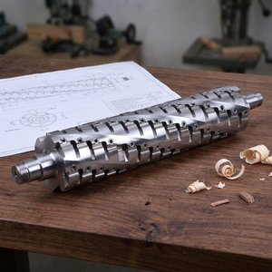 Dehuai Woodworking Tool Steel Spiral Cutter Head for Wood-Planer Machine Helical <b>Jointer</b> Cutterhead Wood Cutter Head Supplier - Product Image 1