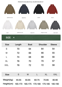 Sudaderas con Capucha Unisex Extra Grandes de 400 g/m², Sudaderas de Felpa Gruesa, Sudadera con Capucha Personalizada con Estampado Gráfico en Relieve para Hombre - Product Image 6