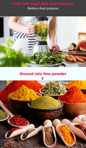 Blender portable multifonctionnel électrique avec boîtier en acier inoxydable et <span class=keywords><strong>verre</strong></span>, vitesse variable, pour fruits et légumes - Product Image 4