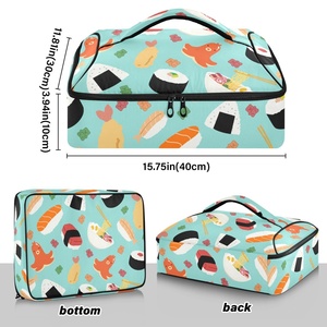 Sac de livraison alimentaire isotherme portable avec logo personnalisé, grande capacité, réutilisable, pliable, sac chauffant pour pizza, pour aliments chauds ou froids - Product Image 3