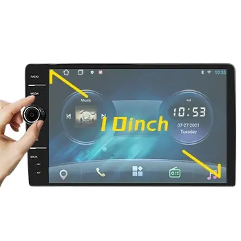 Pemutar Dvd Mobil Gps, Radio Mobil 10 Inci Universal Double Din, Radio Mobil Android Universal Layar Android