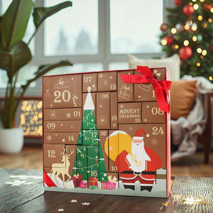 Boîte <span class=keywords><strong>de</strong></span> <span class=keywords><strong>calendrier</strong></span> <span class=keywords><strong>de</strong></span> <span class=keywords><strong>l</strong></span>'<span class=keywords><strong>avent</strong></span> <span class=keywords><strong>de</strong></span> Noë<span class=keywords><strong>l</strong></span> en papier cartonné écologique imperméable, design Père Noë<span class=keywords><strong>l</strong></span> pour le compte à rebours <span class=keywords><strong>de</strong></span> Noë<span class=keywords><strong>l</strong></span>, cadeau - Product Image 5
