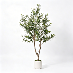 Großhandel Hersteller Fabrik Großer Künstlicher Olivenbaum Realistische Grünpflanze Weihnachts-Dekoration für Zuhause im Topf - Product Image 5