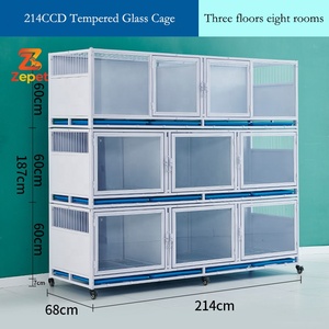 <span class=keywords><strong>Cage</strong></span> de Luxe Modulaire Robuste pour Animaux de Compagnie et d'Élevage, pour Clinique Vétérinaire, avec Parois Solides - Product Image 3