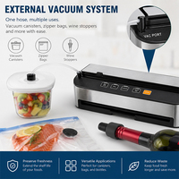 Scelleuse sous vide automatique OEM VS6685H en acier inoxydable 30 cm, pour mariner, sécher et préparer les aliments humides, idéale pour la cuisine domestique