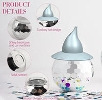 Cadeau d'Halloween Disco en plastique en vrac pour boule tasse pailles couvercles en acrylique maigres pour gobelets de 20 oz verres de fête de mariage
