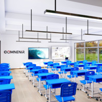 Ensemble de chaises de salle de classe en métal au design moderne pour le collégial, les adultes, les enseignants, les étudiants et les enfants, mobilier scolaire, vente en gros