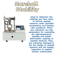 Testeur électronique de stabilité de l'asphalte Marshall 50KN, PRESSE MARSHALL, Équipement d'essai de l'asphalte