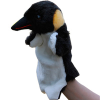 Usine figurines d'animaux en peluche jouets en peluche renard corbeau famille jeux parent-enfant jouets pour enfants personnalisé en peluche jouets de marionnettes à main