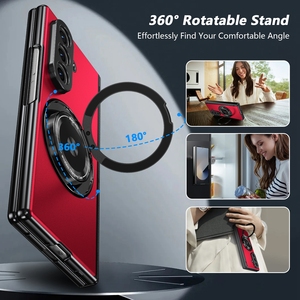 Nuovo arrivo 2025 portaanelli magnetici cavalletto Wireless vetro di ricarica custodia per telefono per <span class=keywords><strong>samsung</strong></span> Z Fold 7 6 5 <span class=keywords><strong>43</strong></span> - Product Image 3