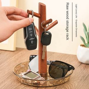 Ornements créatifs <span class=keywords><strong>porte</strong></span> d'entrée clé étagère de rangement bureau bureau <span class=keywords><strong>bijoux</strong></span> stockage finition <span class=keywords><strong>bois</strong></span> massif moderne unique vaisselle - Product Image 2