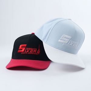 Casquette 5 panneaux personnalisée en gros avec logo brodé, bande intérieure, 100 % coton, structure rigide - Product Image 2