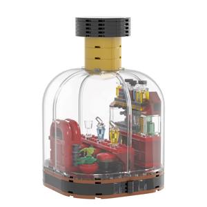 270 Piezas MOC4107 Serie Ciudad, Bloques de Construcción de Bar, Plástico ABS, Modelos de Botellas Abribles Creativos, Juego de Bloques de Ensamblaje DIY, Regalo para Niños - Product Image 1