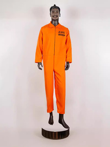 Adult Halloween Costume Orange <strong>Prison</strong> <strong>Uniform</strong> Cosplay Costumes - Product Image 5